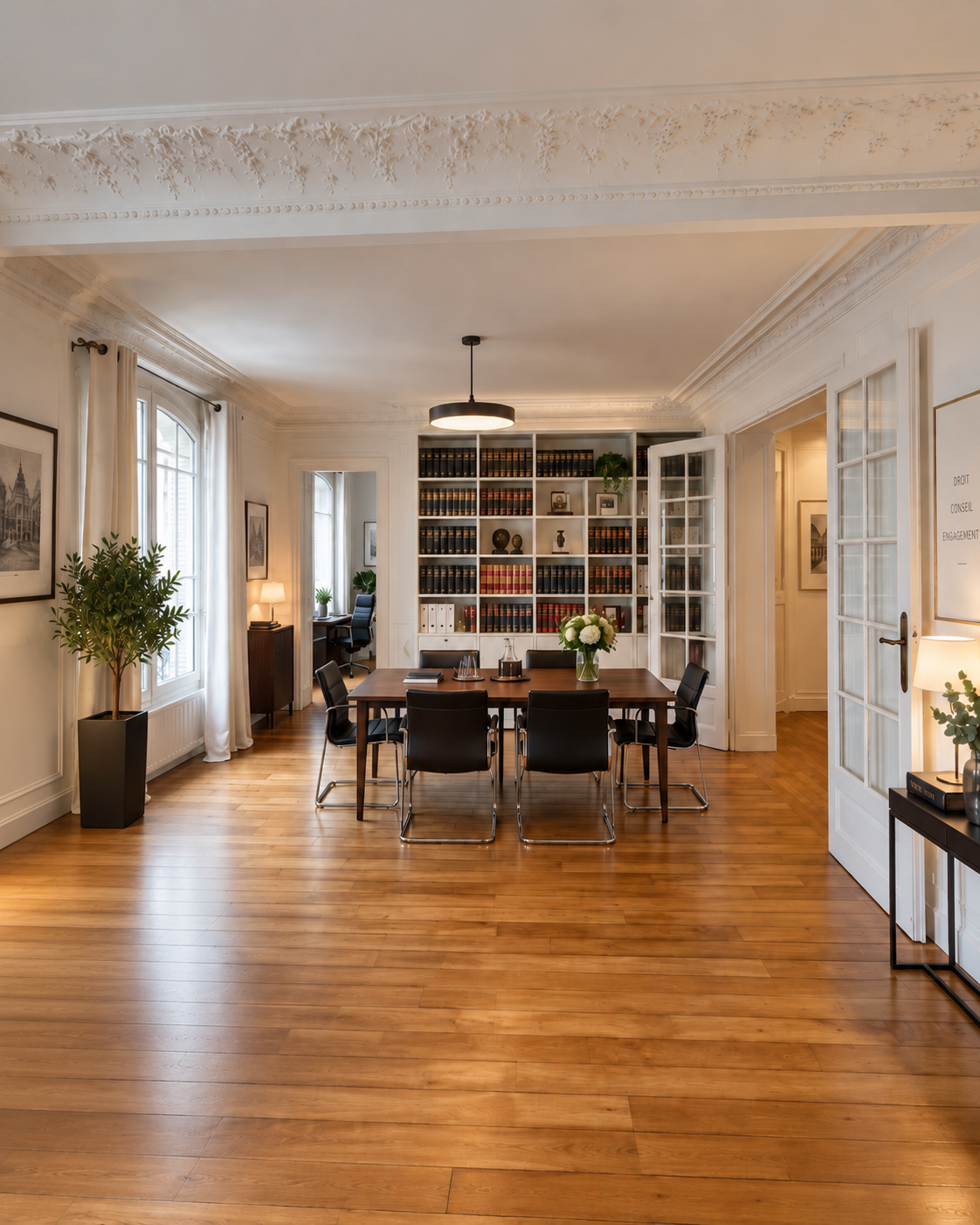 Bureau élégant du cabinet Lætitia Krowicki